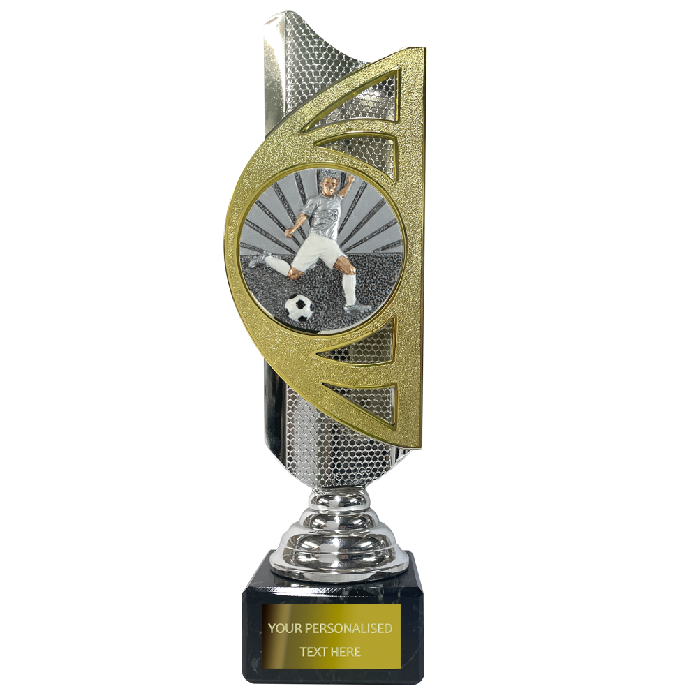 Gold / Silver Award on Marble Base with Embossed Football Disc (BS20B/C) BW Trophies