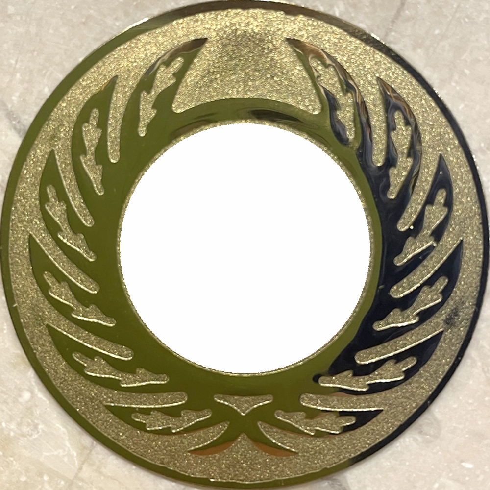 Marble Wedge Gift/Award with Golden Engraved Printed  Sticker