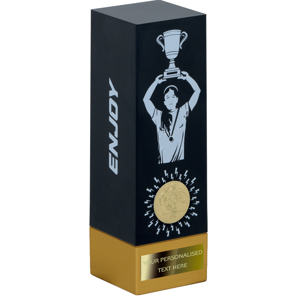 Heavy Women Football Tower Trophy (5 colors available) (BL2BLBU/GO/RE/SI/WH)