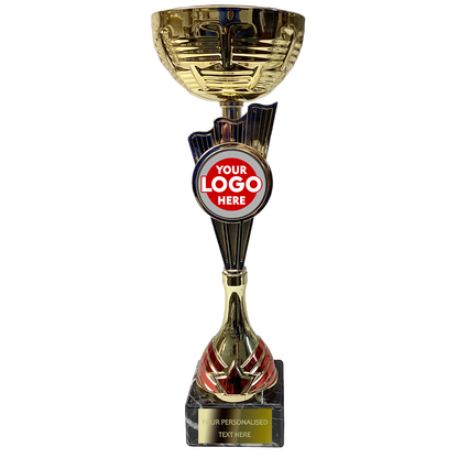 Golden Cup with Red Decorative Elements (2174E/G/H)