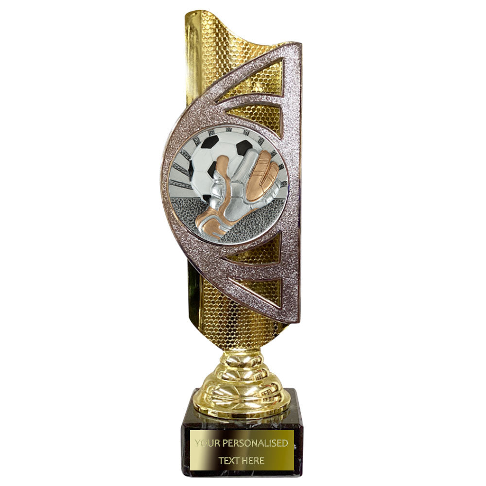 Gold and Silver Football Award (BS21A/B/C) With Embossed Football Design Option