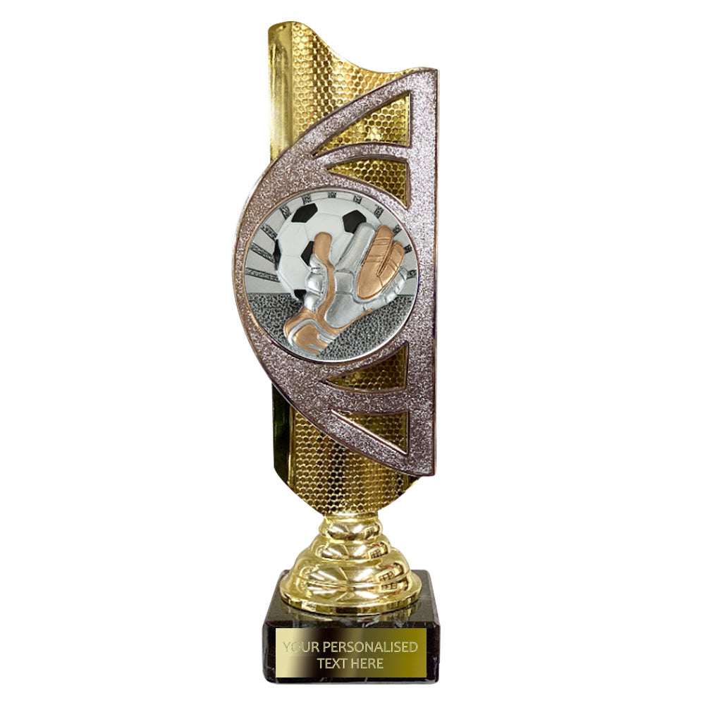 Gold and Silver Football Award (BS21A/B/C) With Embossed Football Design Option