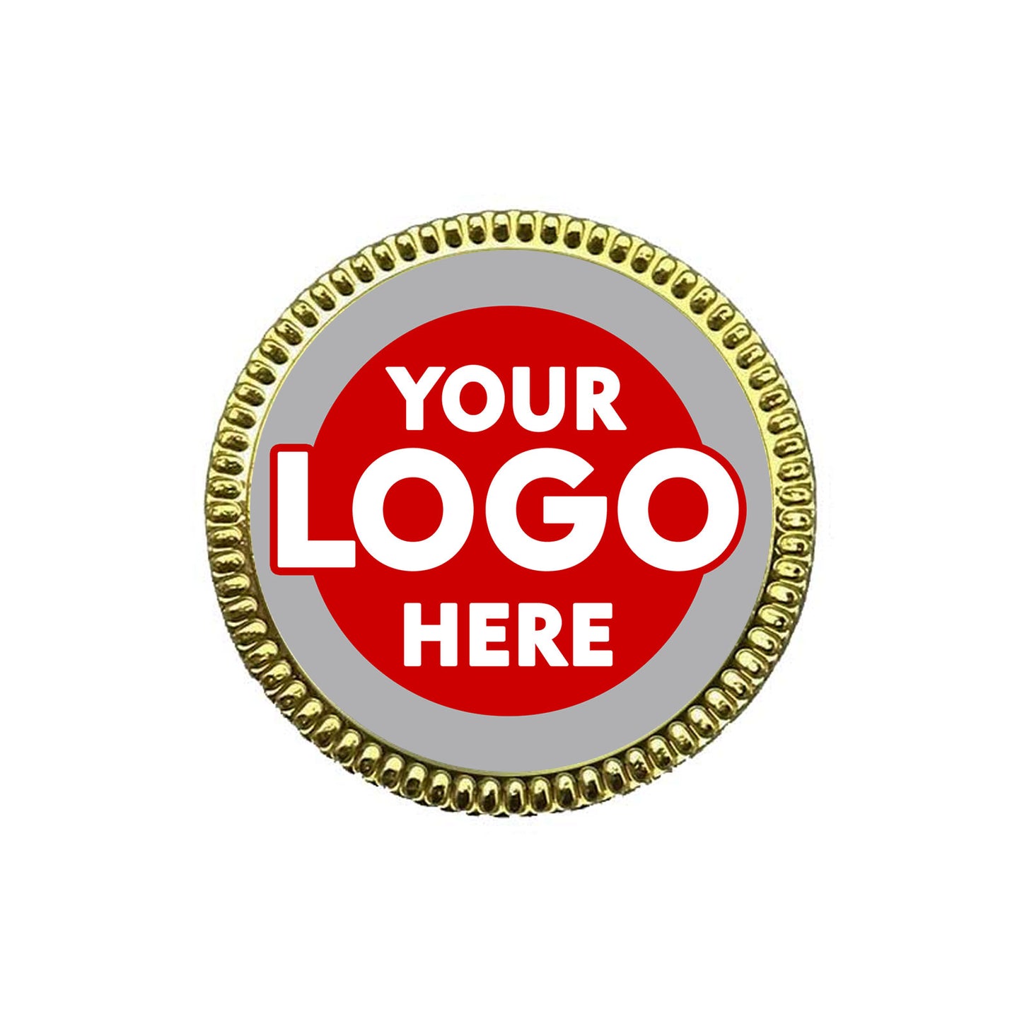 Steel Pin Badge with Logo of Your Choice - 30mm