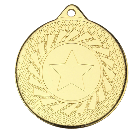 The Glossy Gel -  Blade Design Medal on a Ribbon with Domed Centre