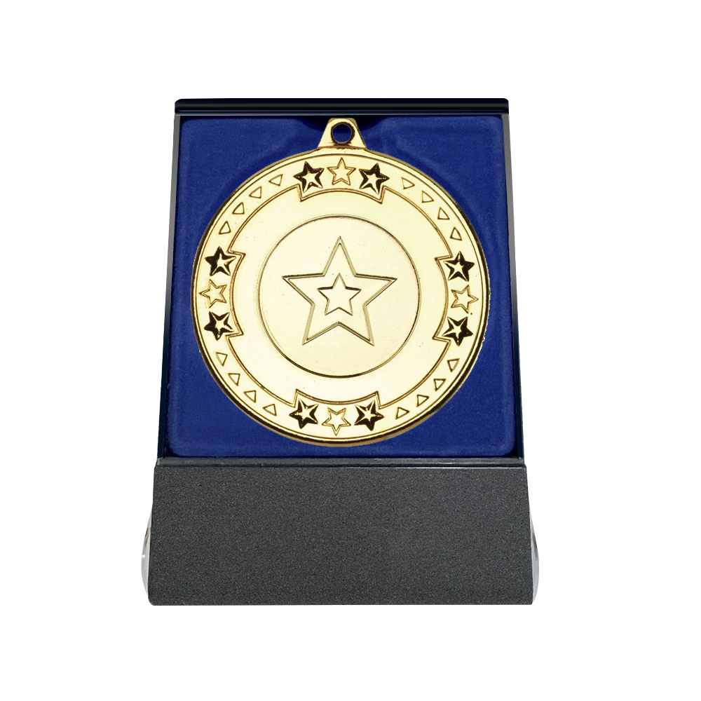 Multichoice Medal in Blue Flipover Box