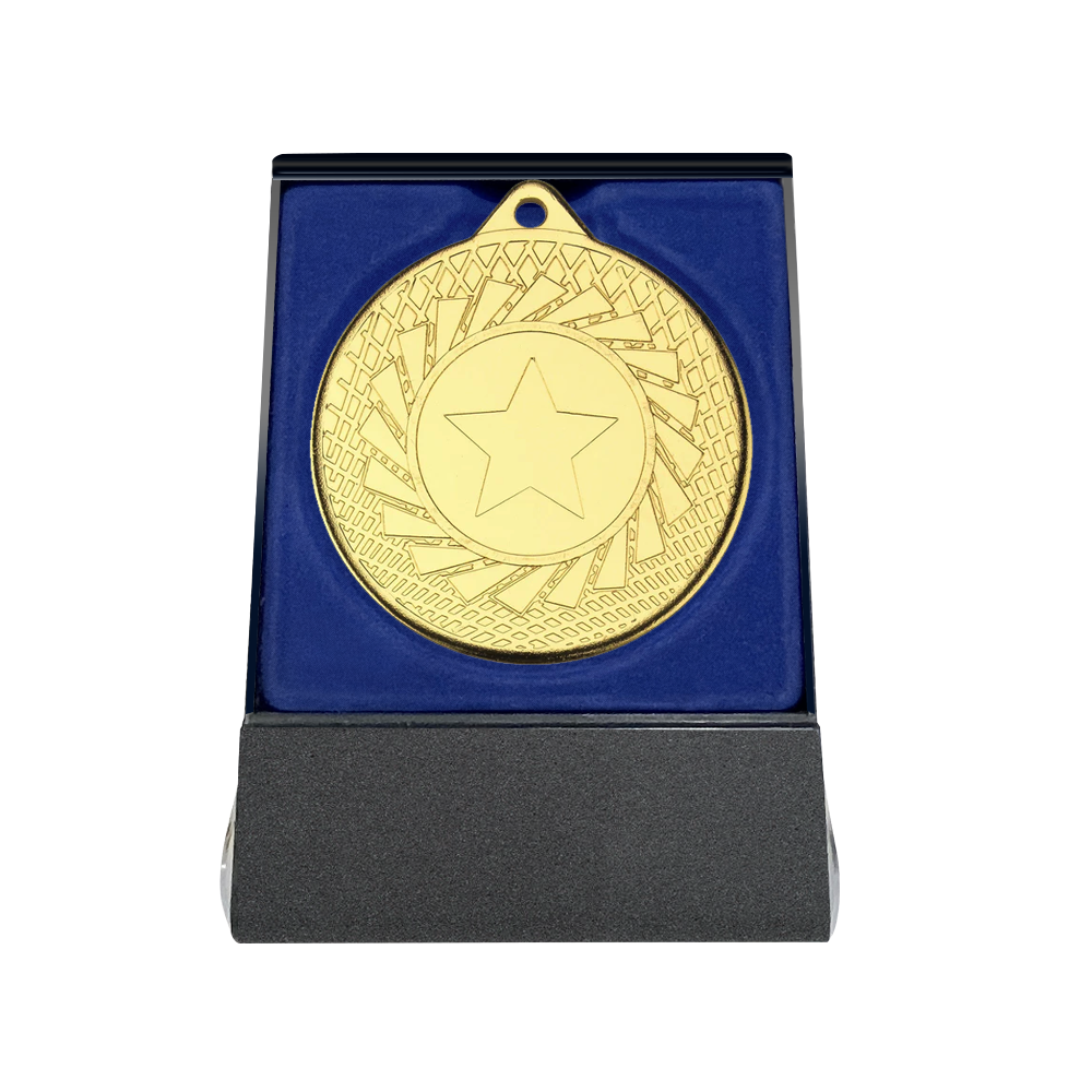 Multichoice Medal in Blue Flipover Box