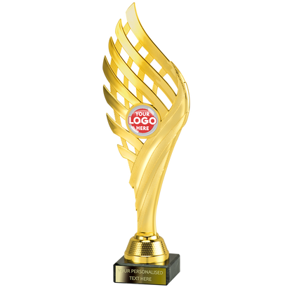 Wing-shaped Trophy Award in Gold/Silver/Bronze (SET35001/2/3A)