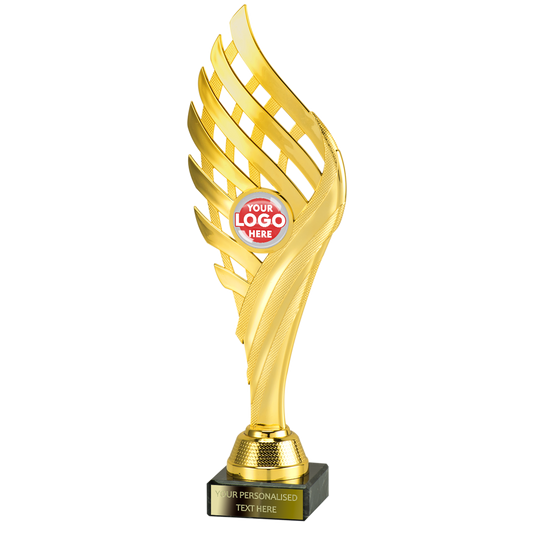 Wing-shaped Trophy Award in Gold/Silver/Bronze (SET35001/2/3A)