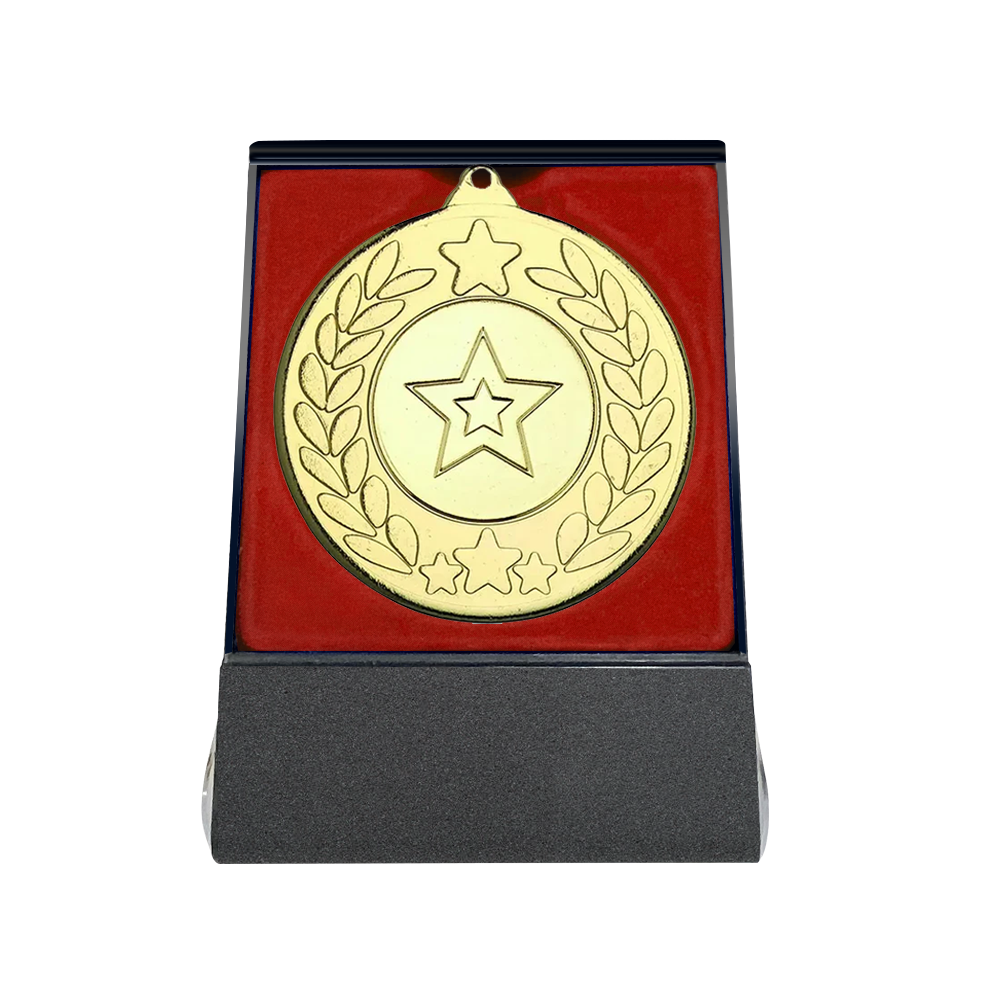 Multi-choice Medal in Red Flipover Box