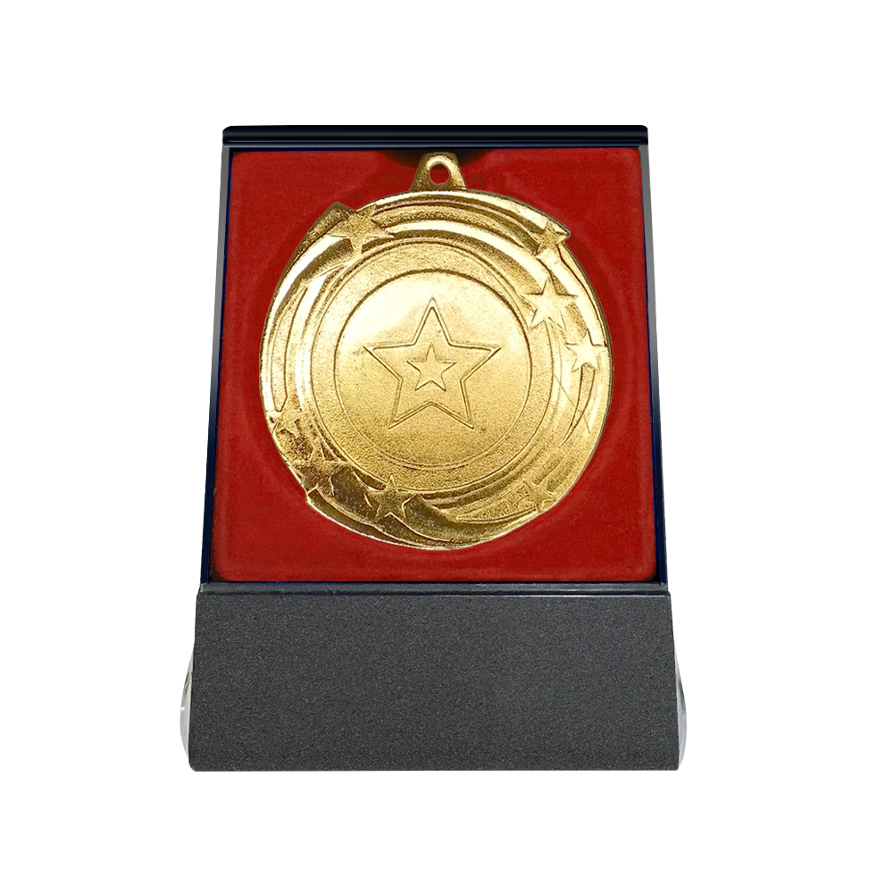 Multi-choice Medal in Red Flipover Box