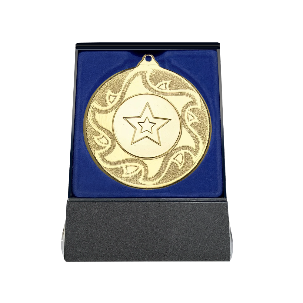 Multichoice Medal in Blue Flipover Box