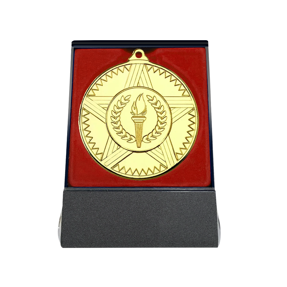Multi-choice Medal in Red Flipover Box