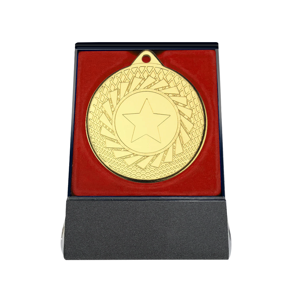 Multi-choice Medal in Red Flipover Box