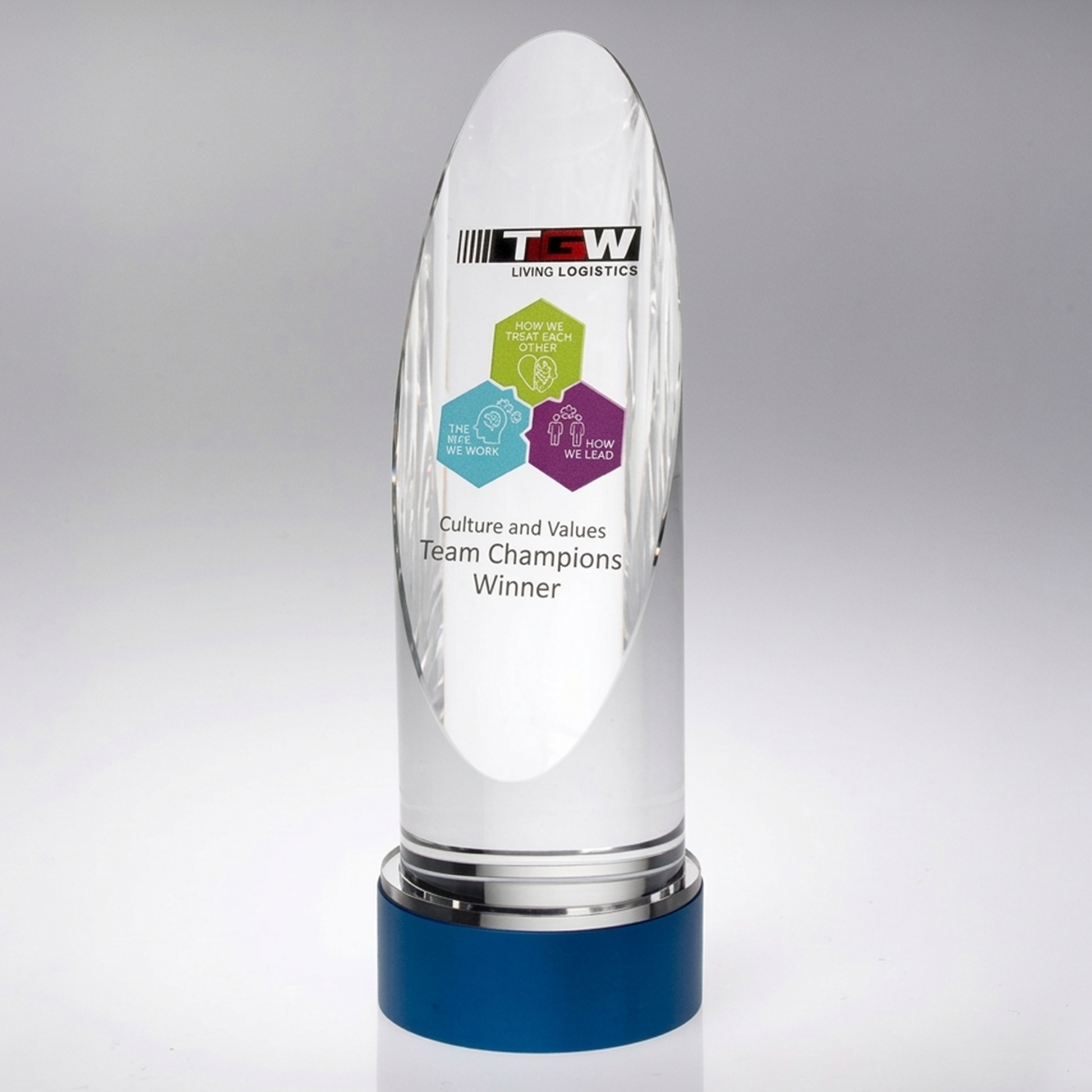 Colour Printed Heavy Tower Glass Award (JB1750A/B/C) BW Trophies