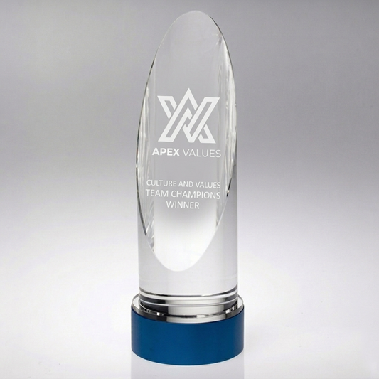 Lasered Heavy Tower Glass Award (JB1750A/B/C)