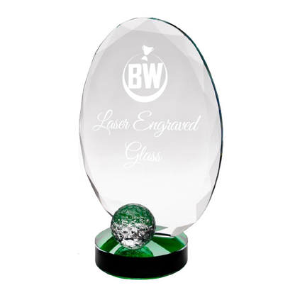 Stylish Lasered Golf Premier Glass Award (JB3100A/B/C)