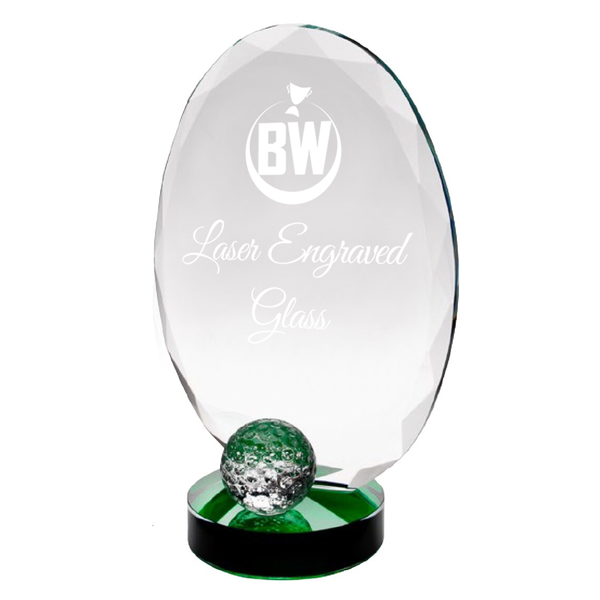 Stylish Lasered Golf Premier Glass Award (JB3100A/B/C)