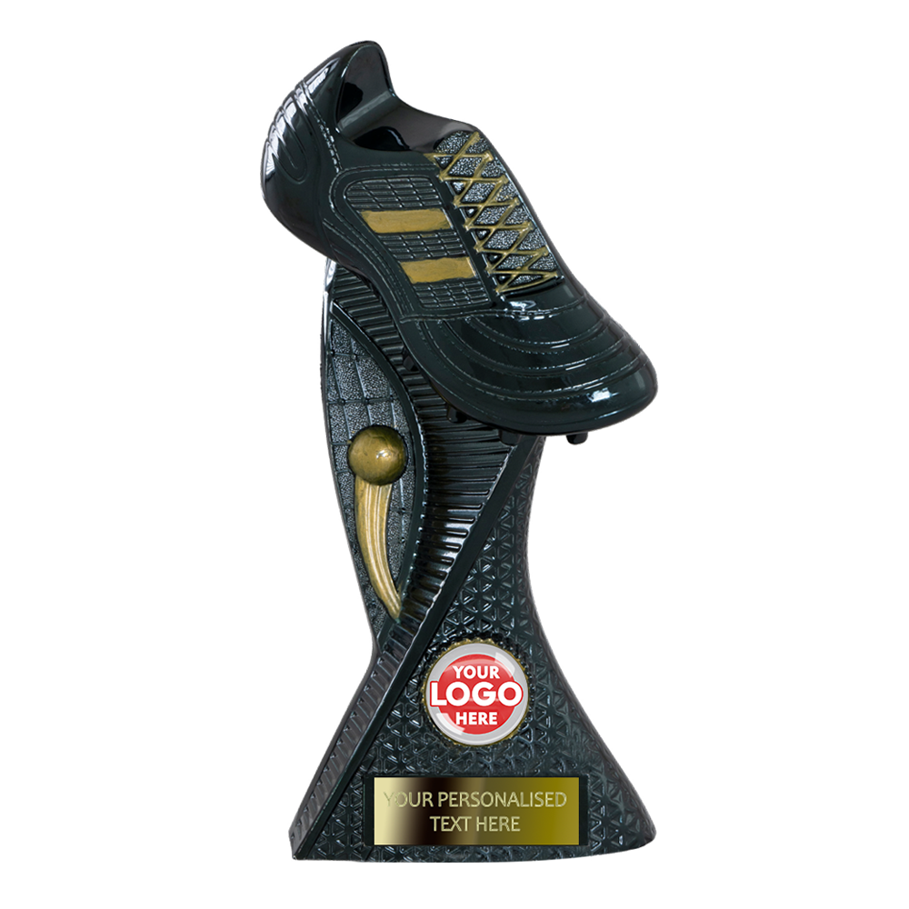 Black Football Boot with Golden Elements (JB1/2/3BLG)