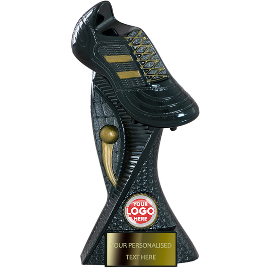 Black Football Boot with Golden Elements (JB1/2/3BLG)