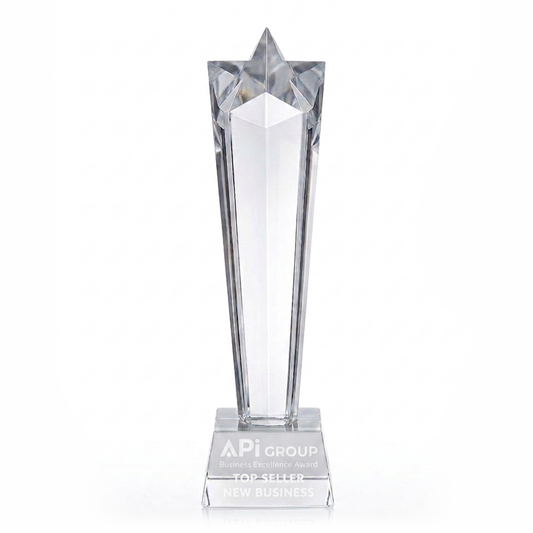 Lasered Star Shape Glass Award (JB4100A/B/C)