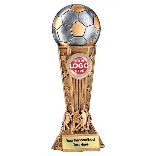 SIlver Ball on Stand Football Trophy (JR1RF149A) BW Trophies