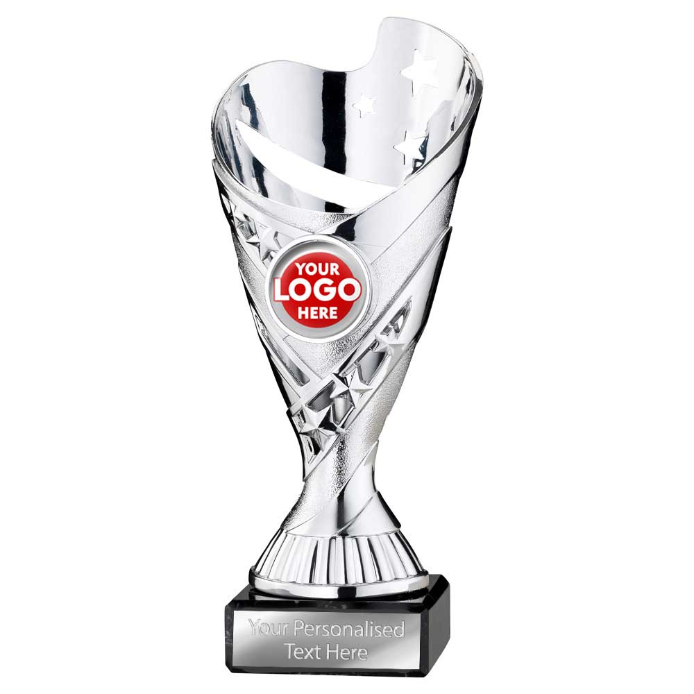 Sabre Stars Trophy Cup - Silver | 5 Sizes Available | TYC918 BW Trophies