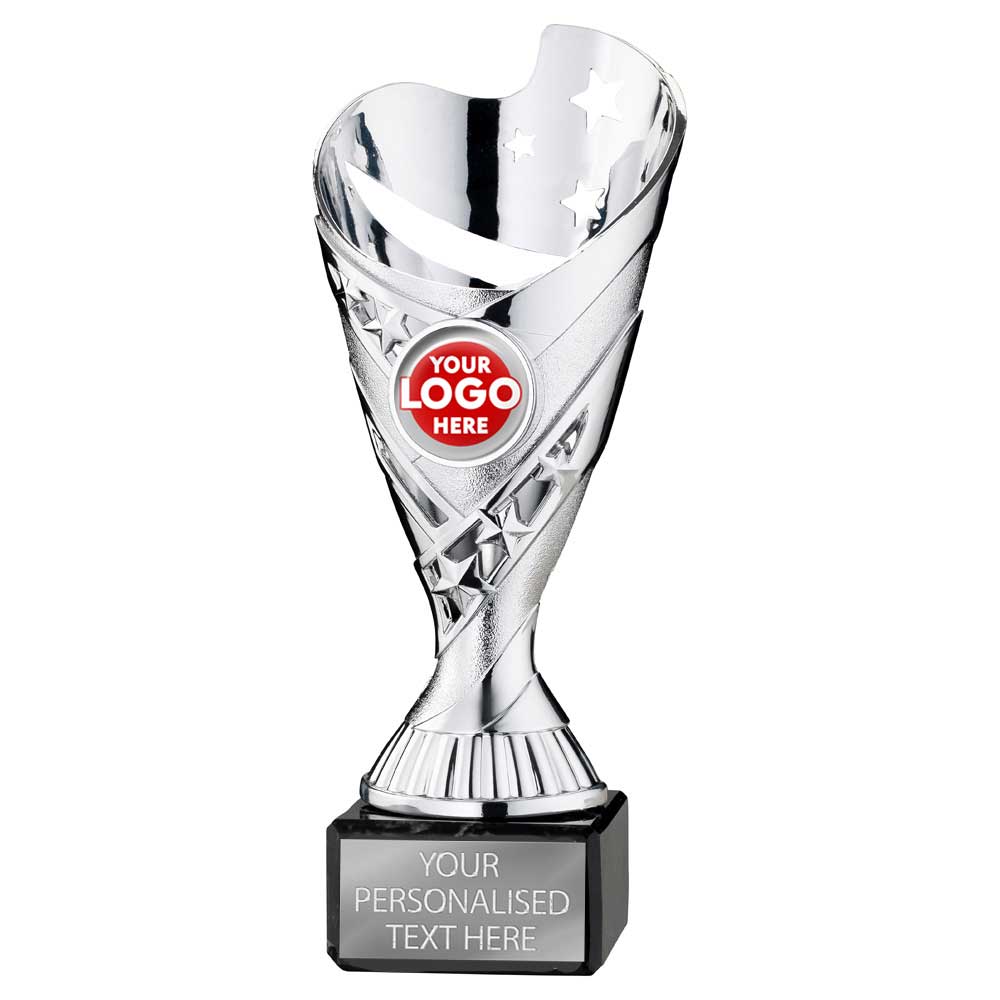 Sabre Stars Trophy Cup - Silver | 5 Sizes Available | TYC918 BW Trophies