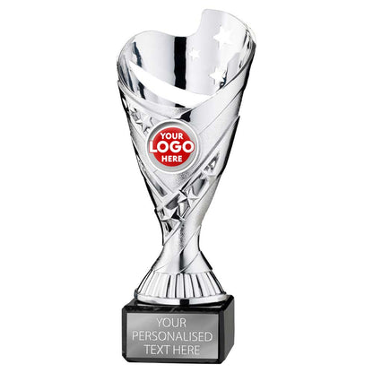 Sabre Stars Trophy Cup - Silver | 5 Sizes Available | TYC918 BW Trophies