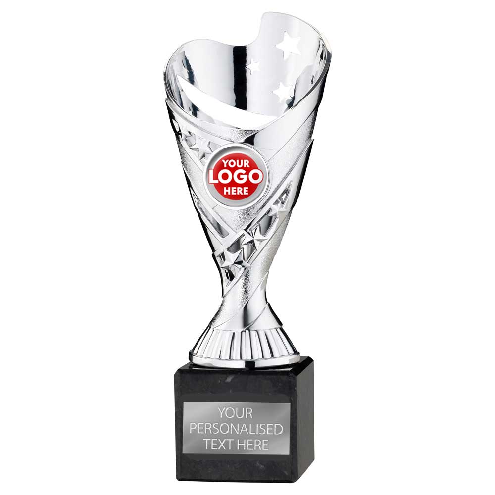 Sabre Stars Trophy Cup - Silver | 5 Sizes Available | TYC918 BW Trophies