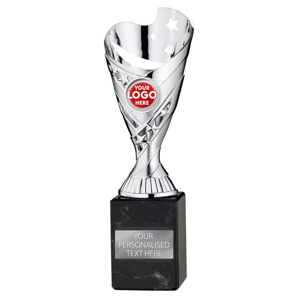 Sabre Stars Trophy Cup - Silver | 5 Sizes Available | TYC918 BW Trophies
