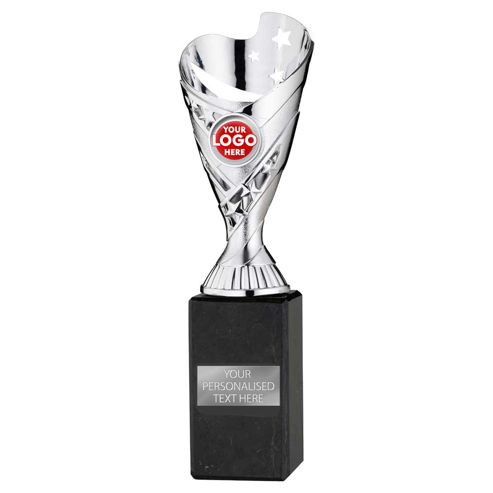Sabre Stars Trophy Cup - Silver | 5 Sizes Available | TYC918 BW Trophies