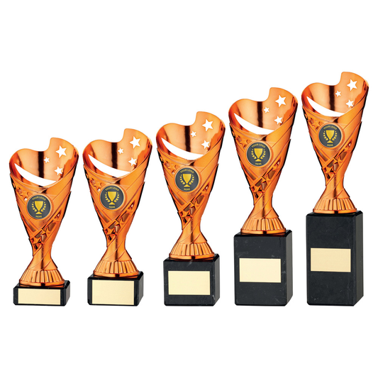 Sabre Stars Trophy Cup - Bronze | 5 Sizes Available | TYC9X8 BW Trophies