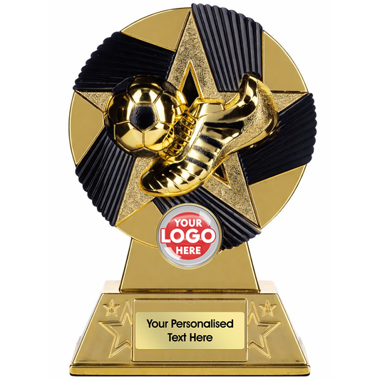 Two Tone Boot and Ball in Gold (KC1/2/3GBK3) BW Trophies