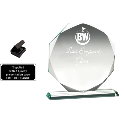 Solid and Elegant Octagonal Lasered Jade Glass (KG1A/B/C)