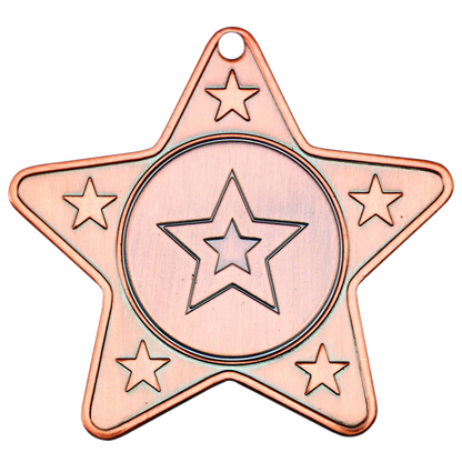 The Original Star Shape Medal BW Trophies