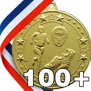 Running 50mm Embossed Medals - MINIMUM ORDER 100