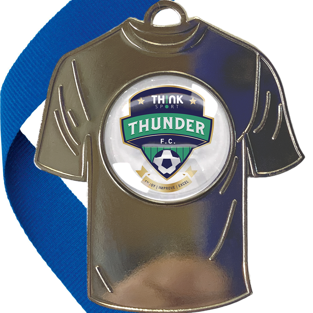 Shirt-shaped Silver Medal