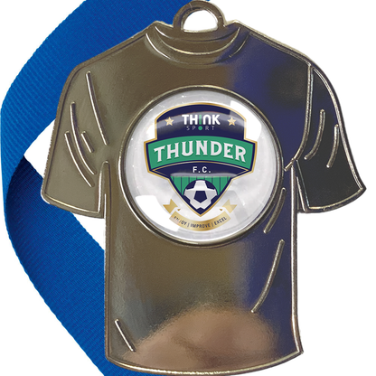 Shirt-shaped Silver Medal