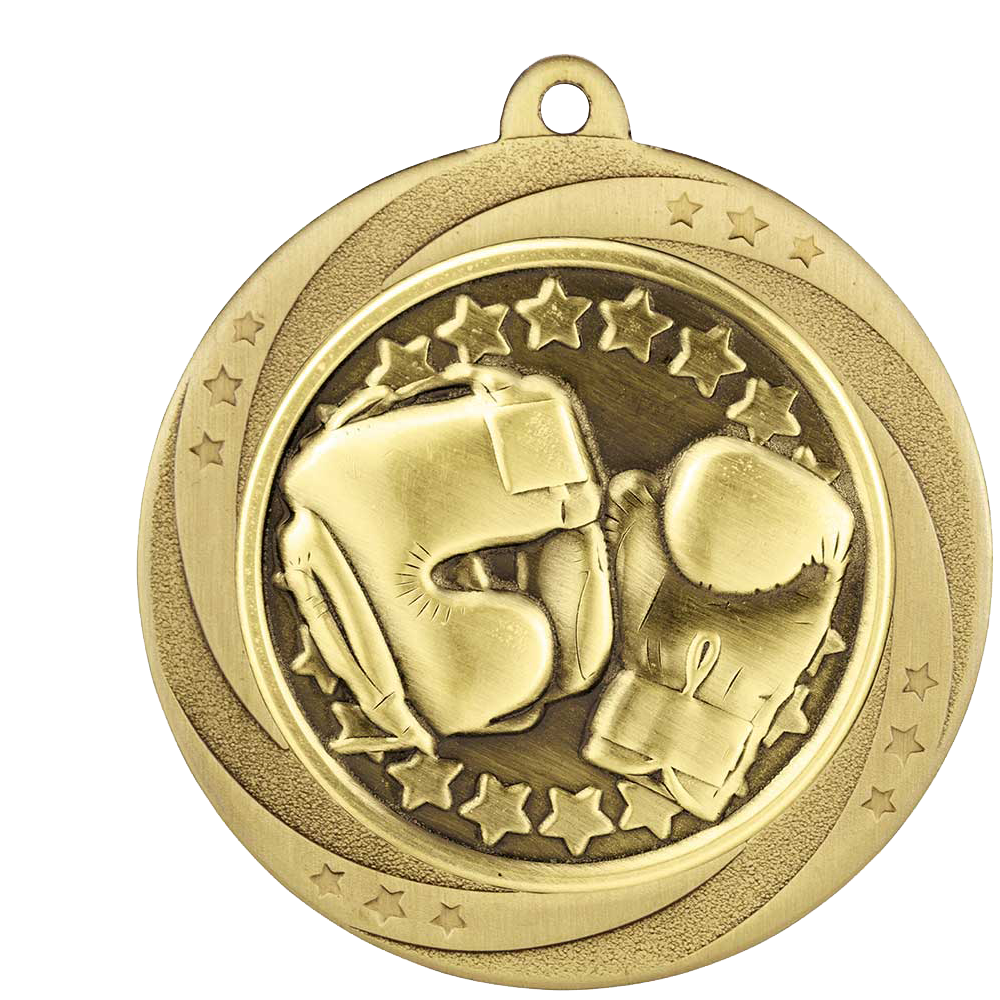 60mm Superstars Boxing Medals with Ribbons