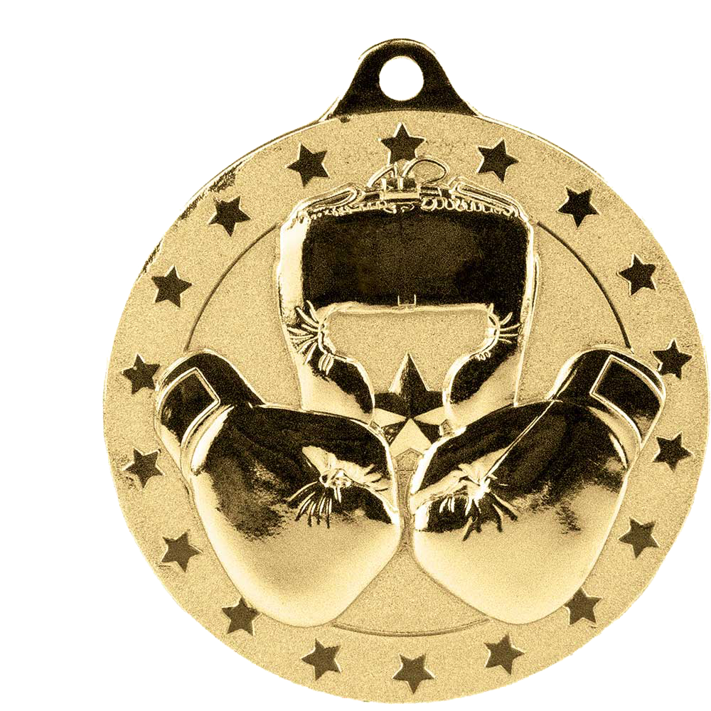 50mm Boxing Gloves Medals with Choice of Ribbon