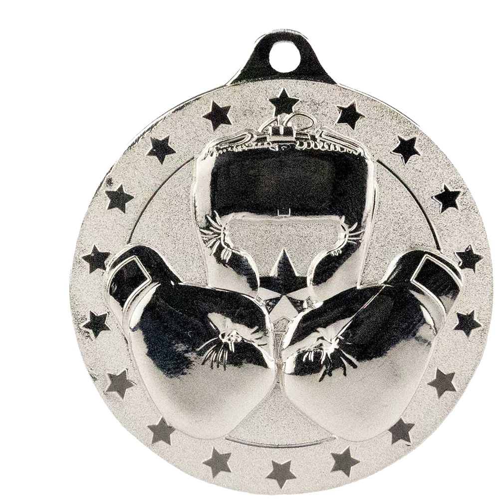 50mm Boxing Gloves Medals with Choice of Ribbon