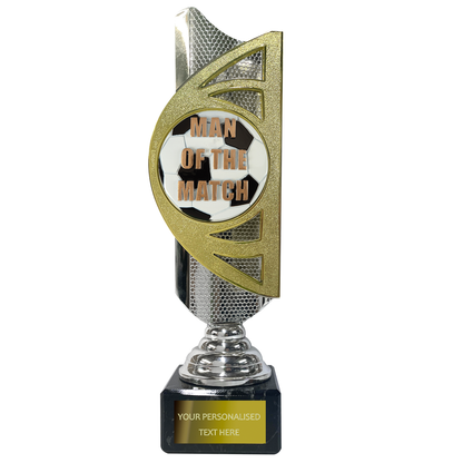 Gold / Silver Award on Marble Base with Embossed Football Disc (BS20B/C) BW Trophies