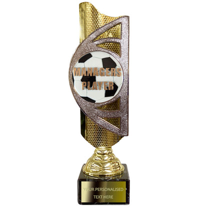 Gold and Silver Football Award (BS21A/B/C) With Embossed Football Design Option