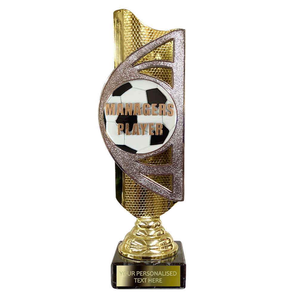 Gold and Silver Football Award (BS21A/B/C) With Embossed Football Design Option