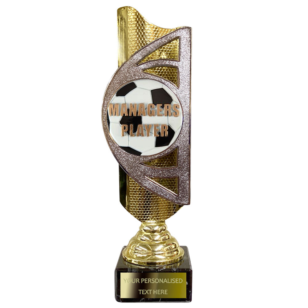 Gold and Silver Football Award (BS21A/B/C) With Embossed Football Design Option