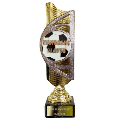 Gold and Silver Football Award (BS21A/B/C) With Embossed Football Design Option