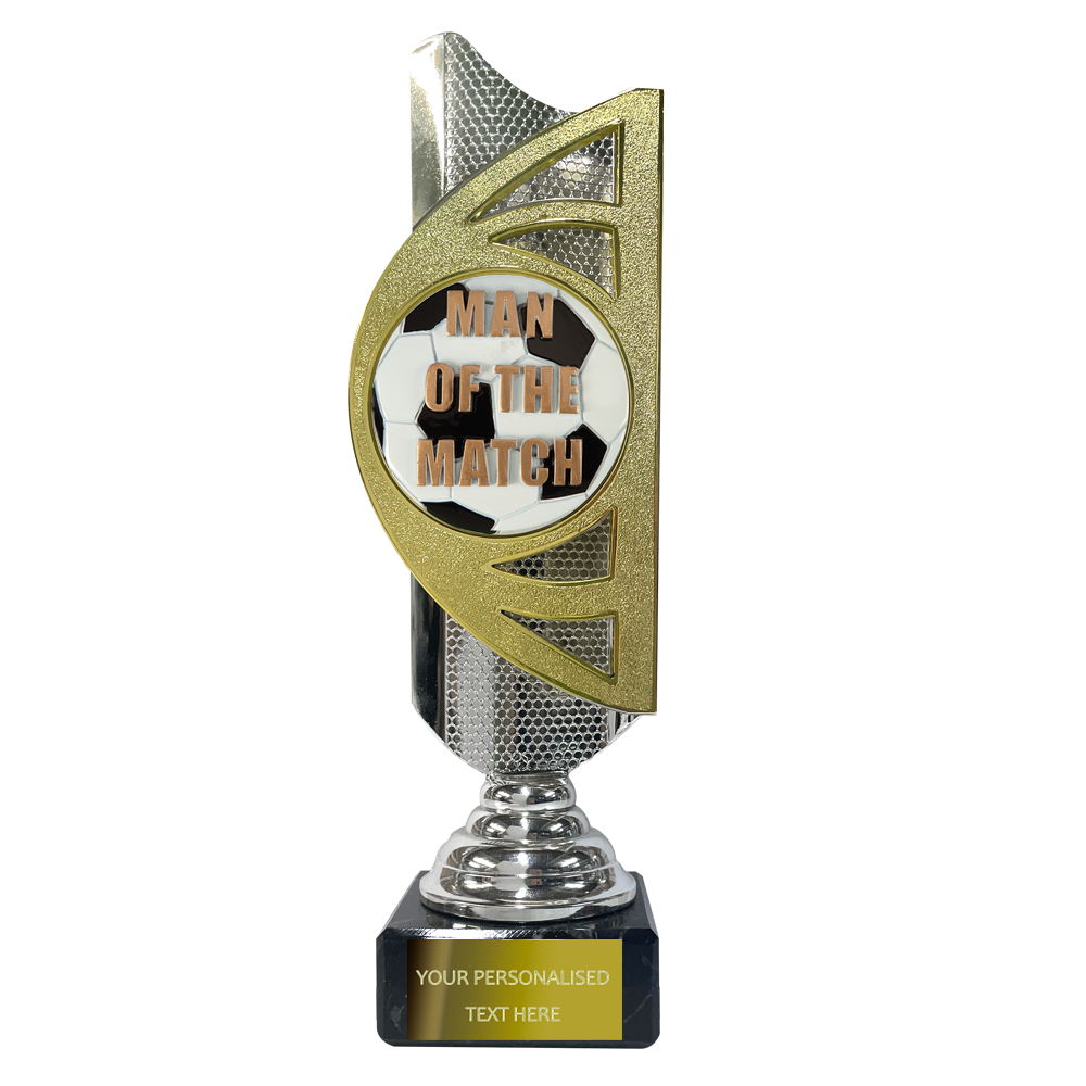 Gold / Silver Award on Marble Base with Embossed Football Disc (BS20B/C) BW Trophies
