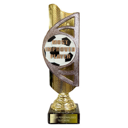 Gold and Silver Football Award (BS21A/B/C) With Embossed Football Design Option