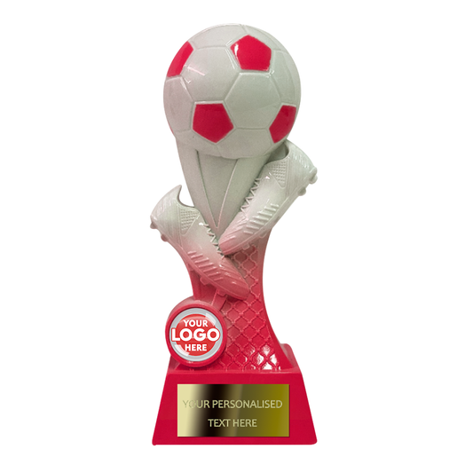 Red & White Football Multicolour Trophy NB4R