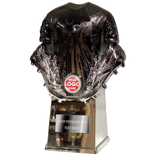 Black and Silver Football Shirt and Boots (PA25271D)